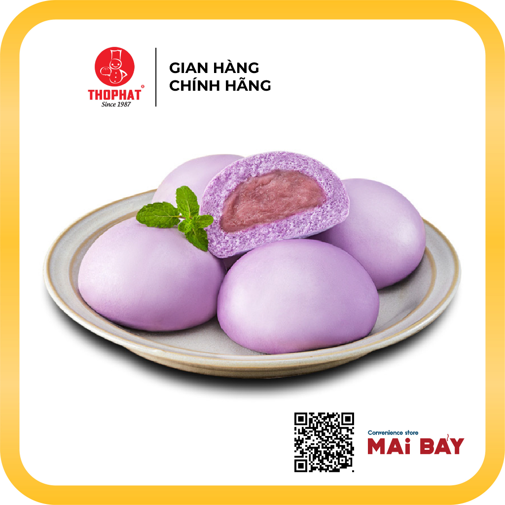 CHÍNH HÃNG Gói 4 Bánh Bao Nhân Khoai Môn THỌ PHÁT FOOD 280g