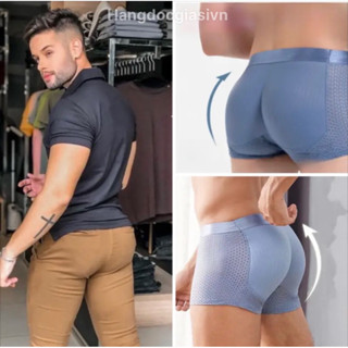 Quần nâng mông nam Boxer độn mông tự nhiên không dấu vết, Quần sịp đùi nâng mông sexy lịch lãm
