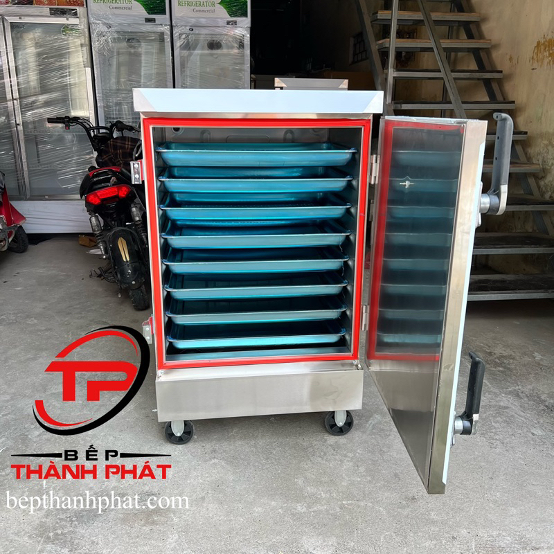 Tủ nấu cơm 8 khay giá rẻ, Bảo hành 12 tháng,