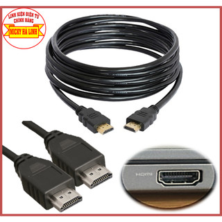 Dây cáp hdmi 1m/ 1.5m/ 3m/5m đen trơn, cáp hdmi to hdmi kết nối tivi, máy tính laptop, máy chiếu, máy in