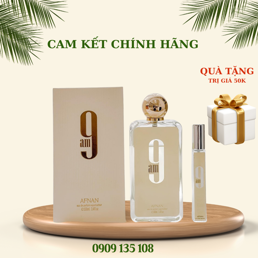 Nước hoa 9am Chính Hãng EDP 100ml Hương Thơm ngọt ngào trẻ trung, năng động  CAM KẾT CHÍNH HÃNG