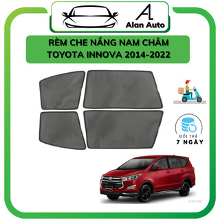 Rèm che nắng ô tô toyota innova 2006 -2021, che nắng hút nam châm theo xe, bộ 4 cánh. hàng loại 1