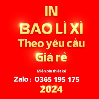 1000 BAO LÌ XÌ IN THEO YÊU CẦU GIÁ RẺ - Miễn Phí Thiết Kế