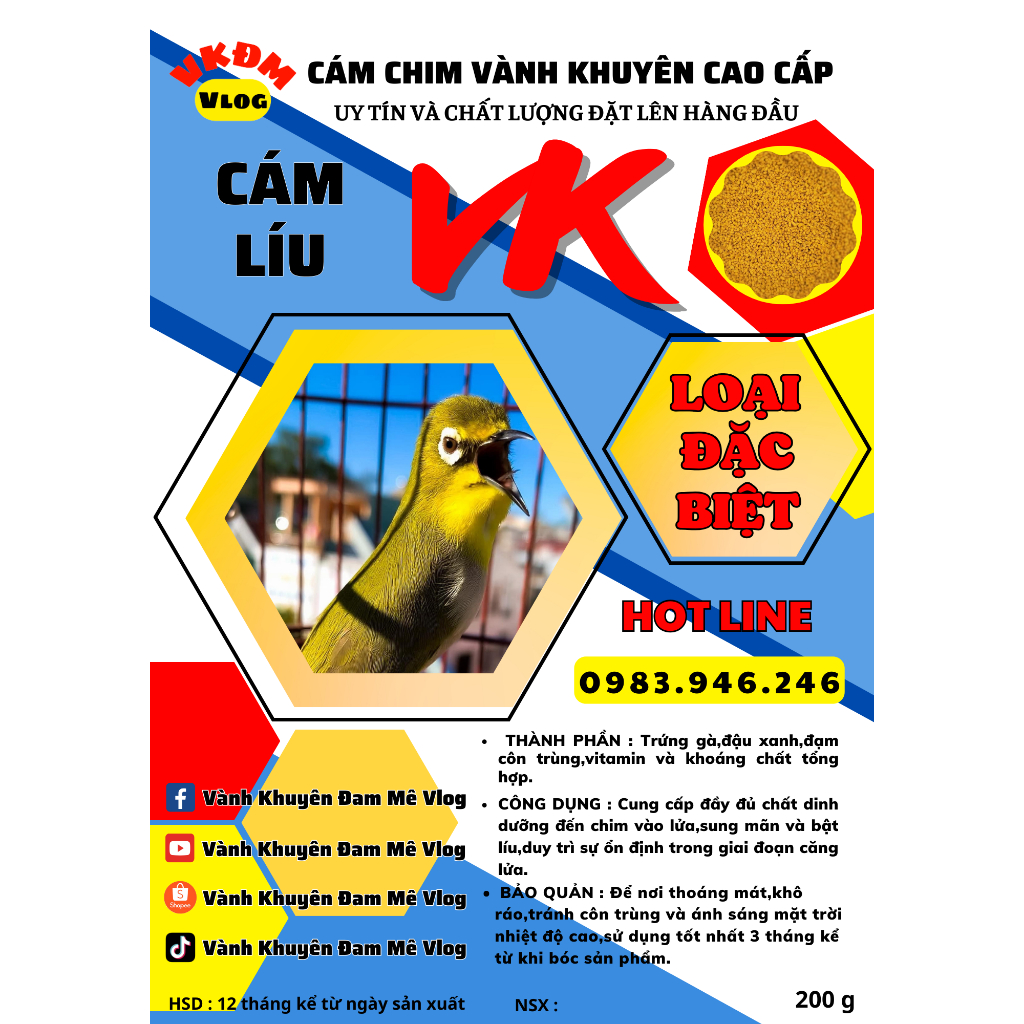 Cám khuyên líu VK