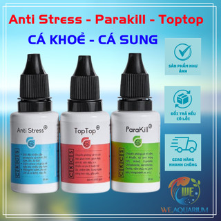 Anti Stress - ParaKill - TopTop | Chữa nấm , Giải độc khẩn cấp, túm lắc, giun sán, ký sinh trùng và phòng cho cá cảnh