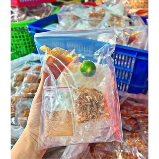 1 bịch bánh tráng phơi sương sate tỏi hành phi túi zip