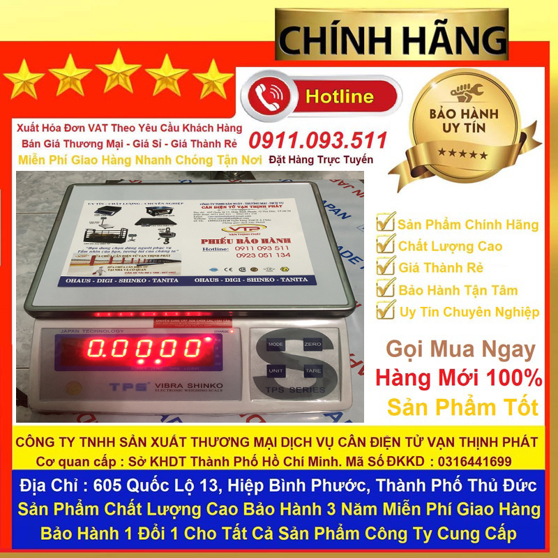 Cân điện tử VIBRA SHIKO TPS 6 kg