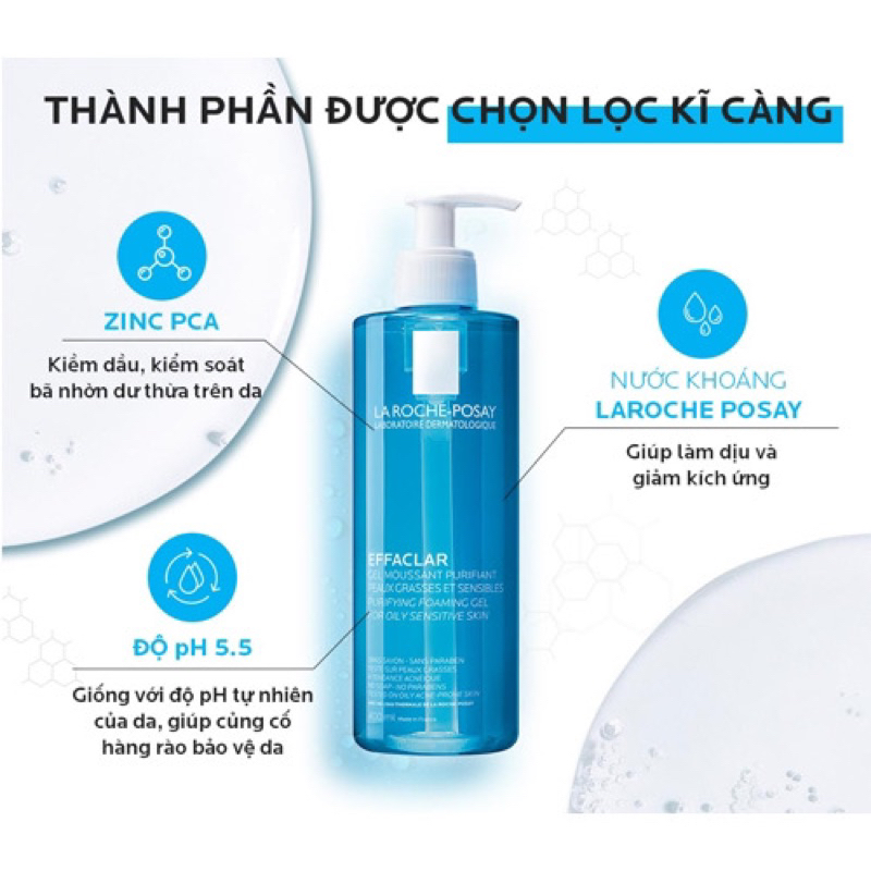 Sữa rửa mặt LRP Effaclar Purifying Foaming Gel