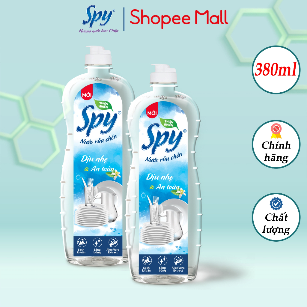 Nước rửa chén bát SPY thiên nhiên 380ml