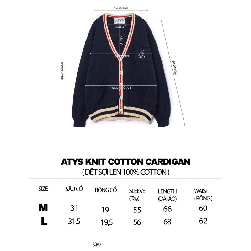Áo Khoác Cardigan Chất Liệu Len Cao Cấp Siêu Dày Dặn