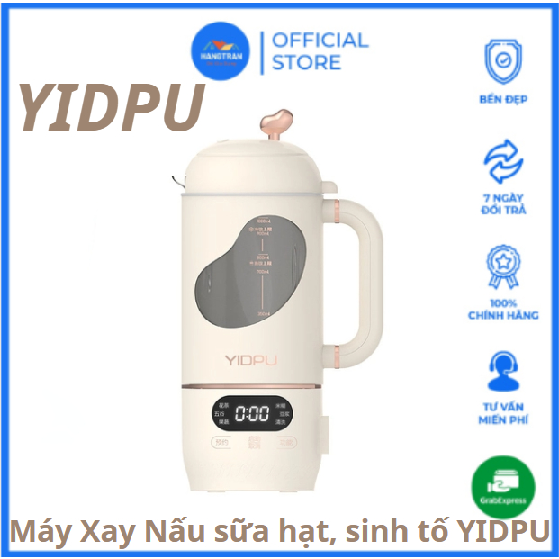 Máy Xay Nấu Làm Sữa Hạt Sinh Tố YIDPU Mini, Công Suất 600W 5 Chức Năng - Bảo Hành 12 Tháng