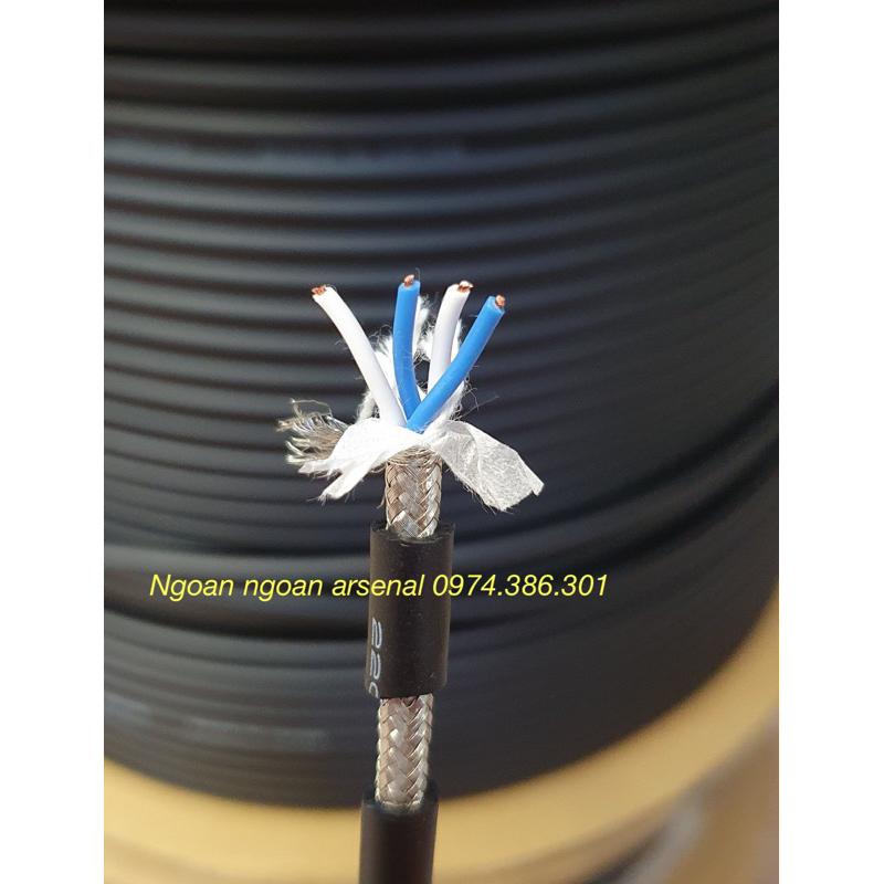 Dây tín hiệu 4 lõi audio đồng OFC hàng nhập khẩu hãng TH, Sunrise, CANARE, USA...
