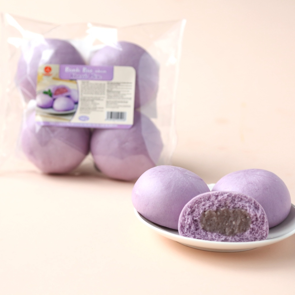 CHÍNH HÃNG Gói 4 Bánh Bao Nhân Khoai Môn THỌ PHÁT FOOD 280g