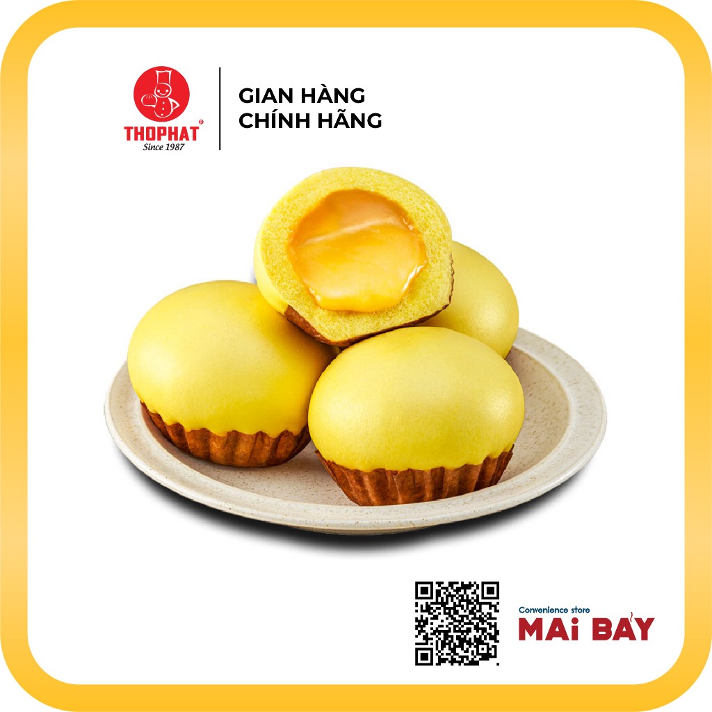 CHÍNH HÃNG Gói 6 Bánh Bao Hoàng Kim  THỌ PHÁT FOOD 300g