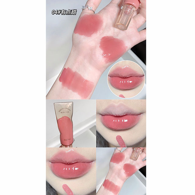 Son Bóng GEGE BEAR Clear And Tender Essence Lip Gloss Cho Môi Mềm Mại - GX1066