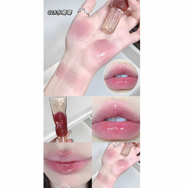 Son Bóng GEGE BEAR Clear And Tender Essence Lip Gloss Cho Môi Mềm Mại - GX1066