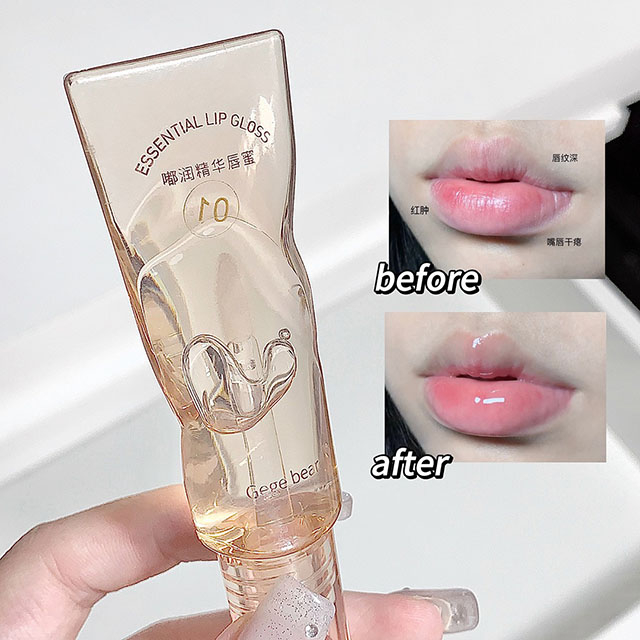 Son Bóng GEGE BEAR Clear And Tender Essence Lip Gloss Cho Môi Mềm Mại - GX1066