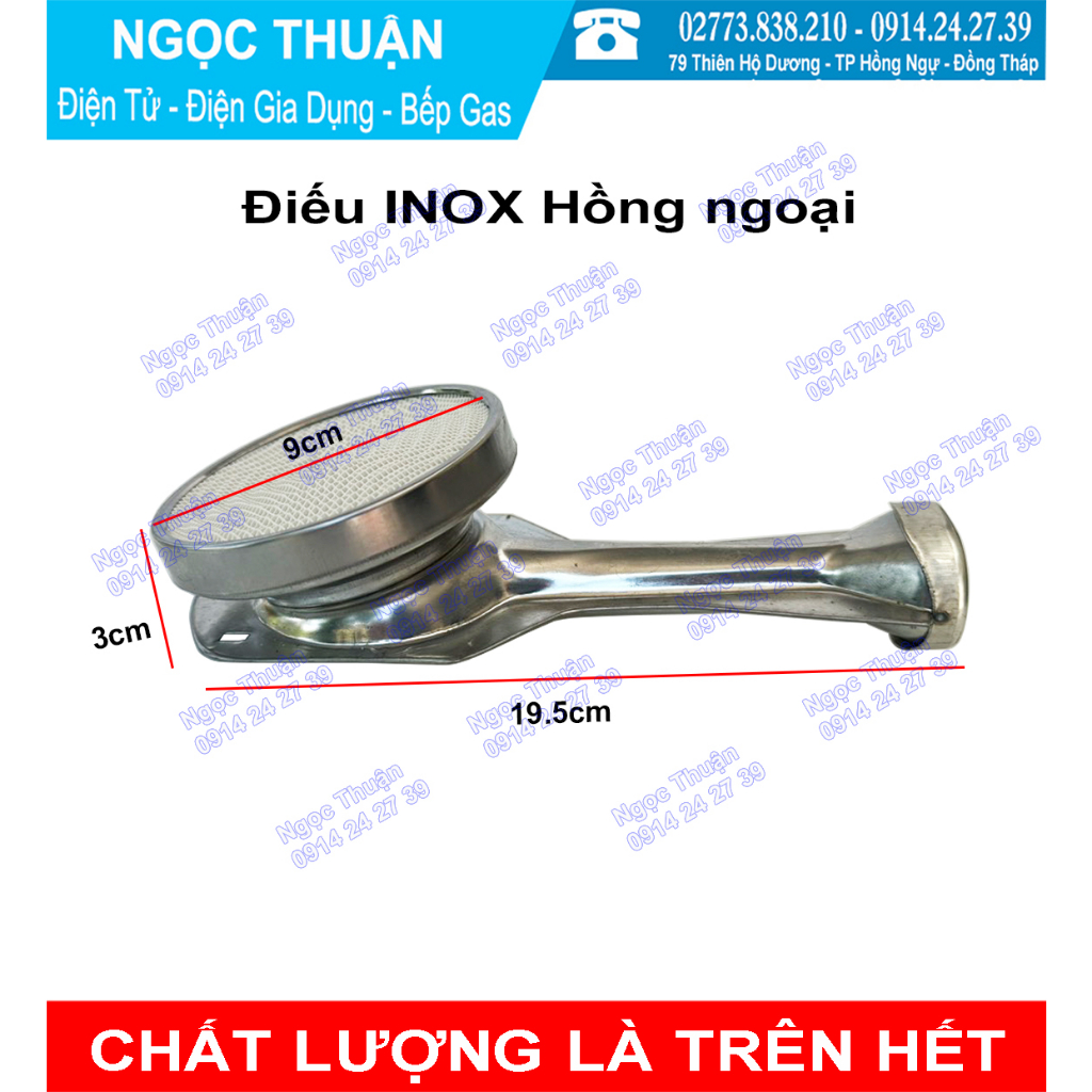 Điếu INOX hồng ngoại