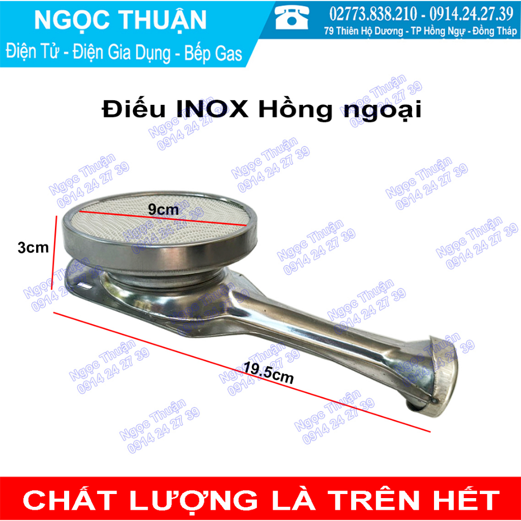 Điếu INOX hồng ngoại