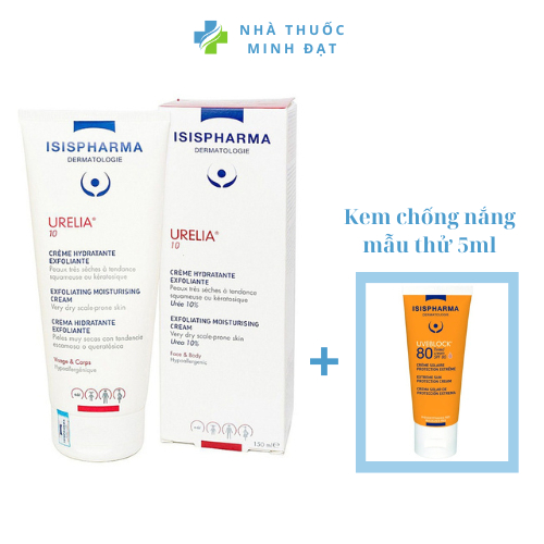 Kem giảm da kích ứng, tăng sừng, viêm da tiết bã ISIS PHARMA URELIA 10 150ml