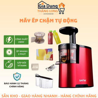 Máy Ép Chậm Tự Động Savtm JE07 Chính Hãng - Máy Ép Các Loại Rau, Củ, Quả - Bảo Hành 12 Tháng Hoàng Loại 1