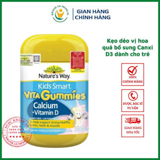 Kẹo dẻo Canxi D3 Nature’s Way Bổ sung Canxi D3 phòng chống còi xương ở trẻ 60v Dược Khánh An D11