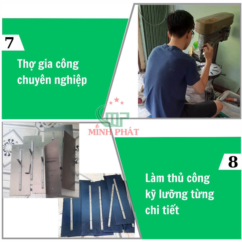 Dao Trét Bột Sơn Nước Cán Gỗ Thép Cao Cấp Thép Trắng 5 Yem, Dao Thép Trét Bột Matit Bột Bả Minh Phát 30