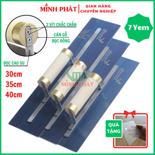  Dao Trét Bột Sơn Nước Cán Gỗ Bọc Đồng Xanh 7 Yem Minh Phát 30cm 35cm 40cm 