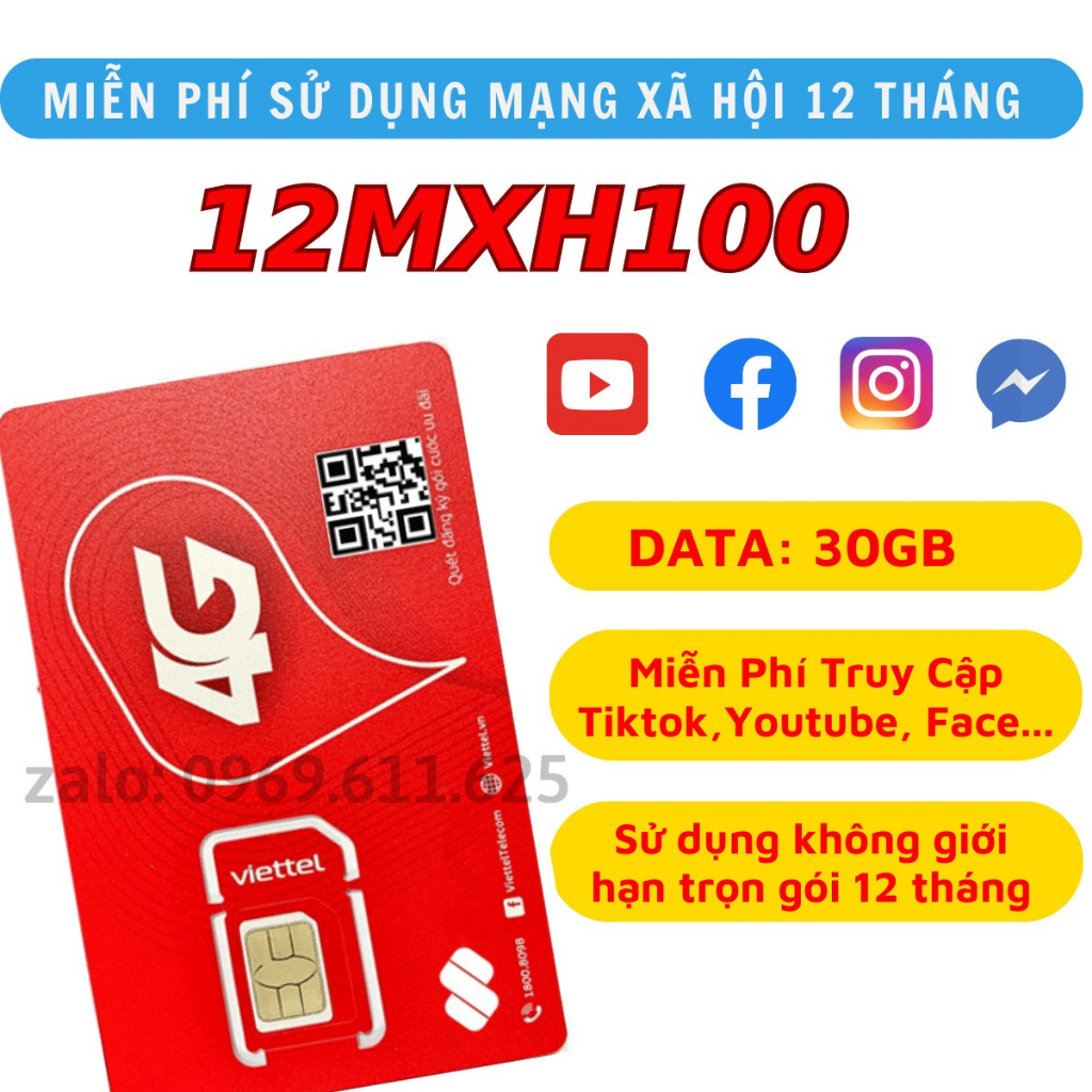 Sim 4G viettel 12UMAX70 12MXH100 12V90B trọn gói 1 NĂM KHÔNG CẦN NẠP SIM MAX BĂNG THÔNG FULL DATA TỐC ĐỘ CAO
