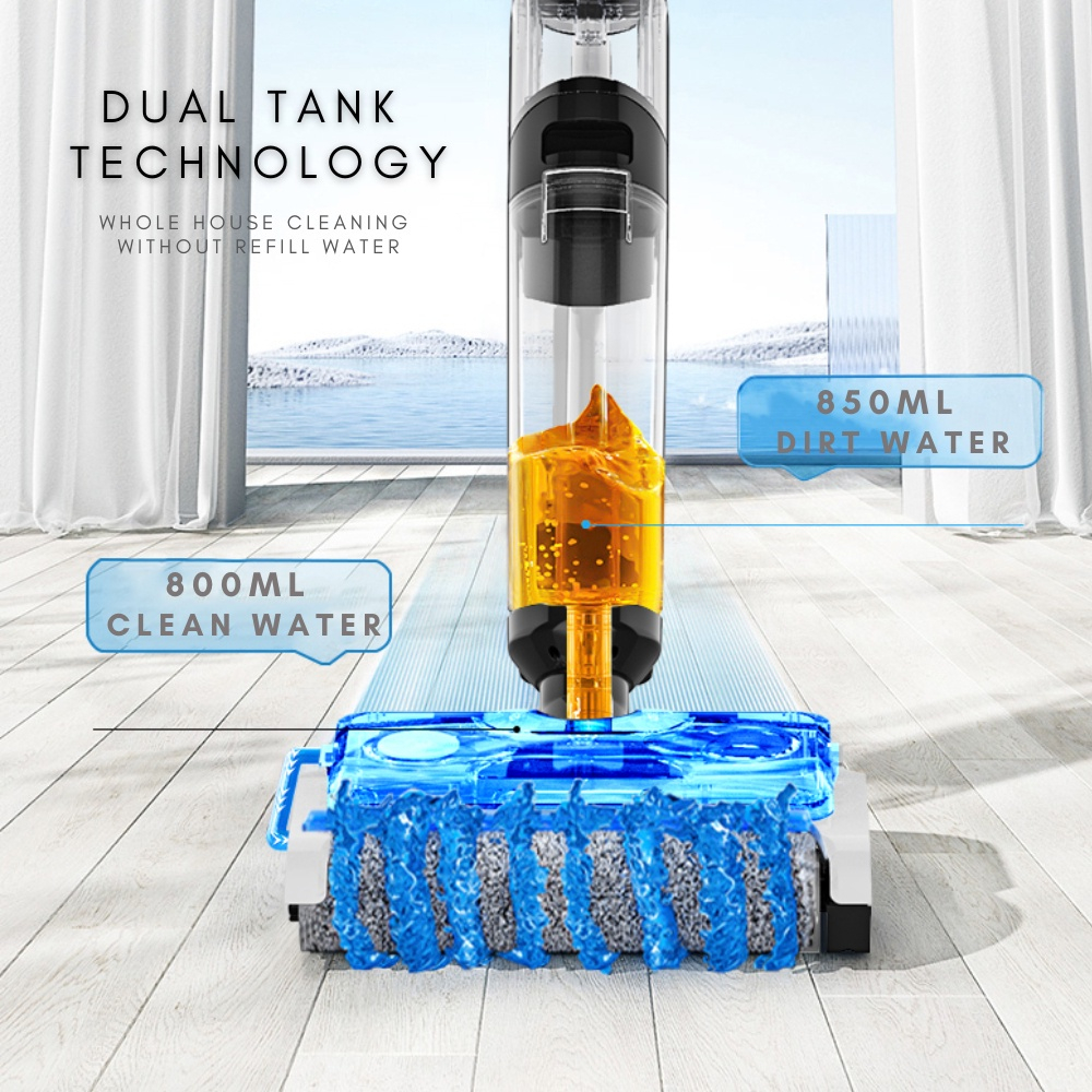 Máy Hút Bụi và Lau Sàn Không Dây X8 Pro - Đa Chức Năng, Tự Vệ Sinh, Đèn LED, Pin 60 Phút
