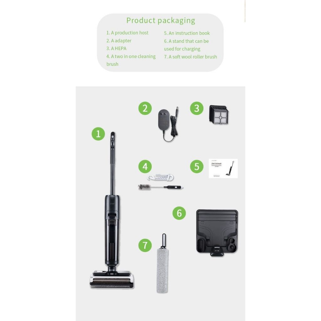 Máy Hút Bụi và Lau Sàn Không Dây X8 Pro - Đa Chức Năng, Tự Vệ Sinh, Đèn LED, Pin 60 Phút