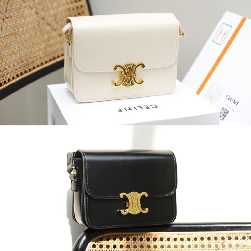 Túi chéo Xlin TRi om Bản đẹp 19cm fullbox 2 lớp kèm bill 2 mầu