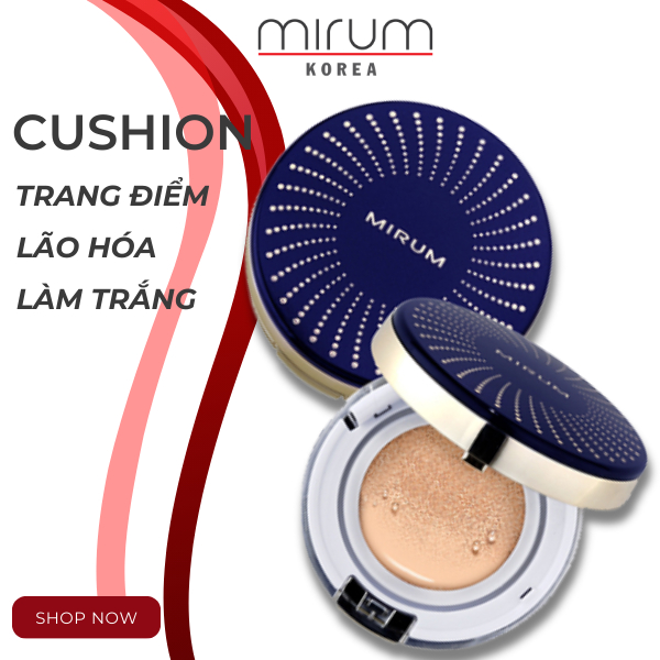 Phấn nước siêu mịn kiềm dầu lì 24h Mirum 12g*2ea