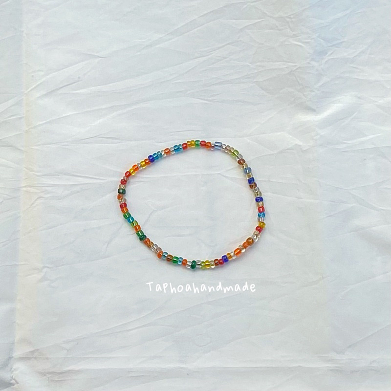 VÒNG ĐEO TAY HẠT CƯỜM LÕI TRÁNG BẠC BASIC HANDMADE #makebytiemtaphoahandmade