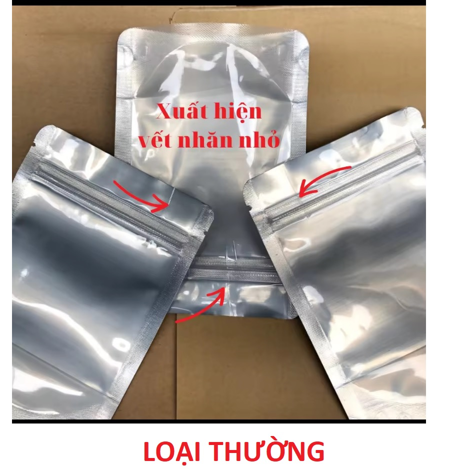 1KG TÚI ZIP BẠC ĐÁY ĐỨNG