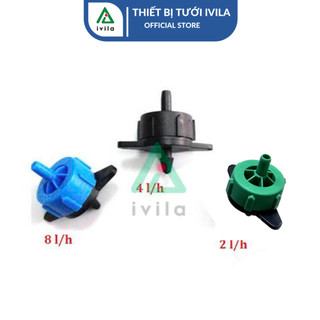 Béc tưới nhỏ giọt bù áp 2l/h, 4l/4, 8l/h, Đầu tưới nhỏ giọt cân bằng áp trong hệ thống tưới nhỏ giọt