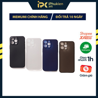 Ốp lưng chính hãng memumi chống bám vân tay dành cho ip 13 series/ 14 series/ 15 pro/ 15 promax