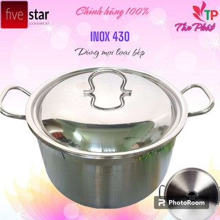 NỒI LUỘC GÀ INOX 3 ĐÁY FIVESTAR (bảo hành 5 năm) 26/28/30/32cm đáy từ dùng mọi loại bếp
