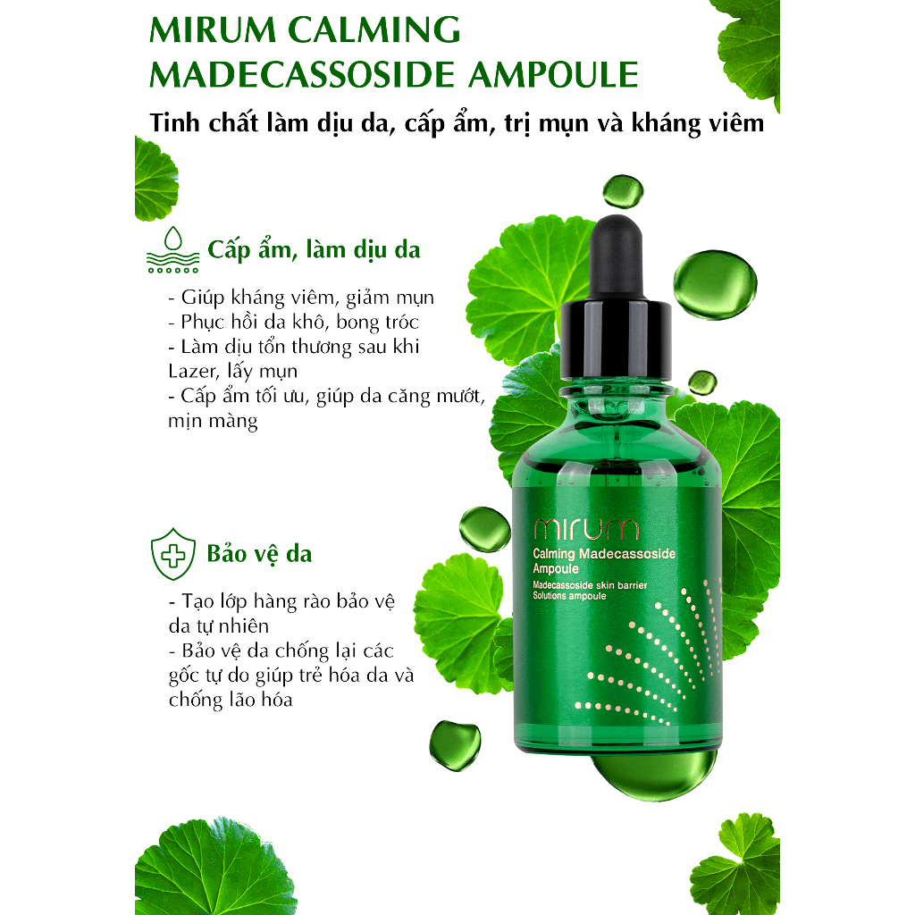 Ampoule làm dịu làn da tổn thương và cấp ẩm Mirum 50ml