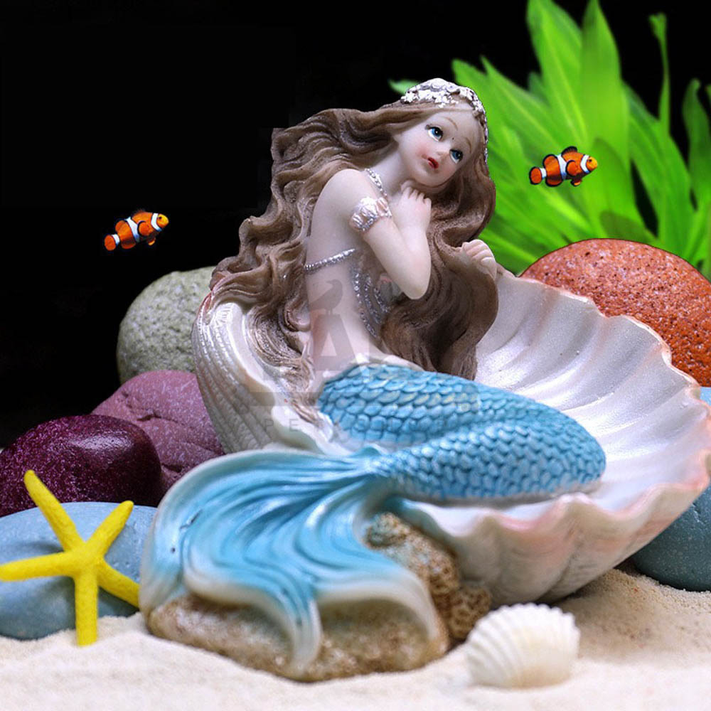 Tiểu Cảnh, Mô Hình Nàng Tiên Cá  Trang Trí Hồ Cá, Bể Cá, Chậu Cây, Tiểu Cảnh Terrarium