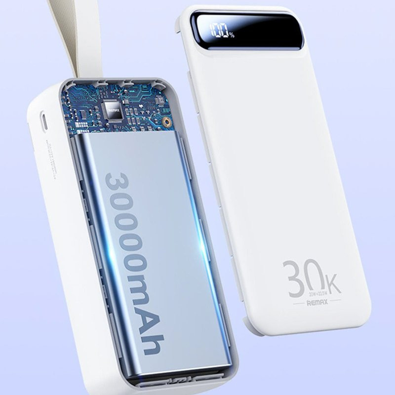 Pin sạc dự phòng Remax RPP-522 chính hãng, Pin trâu 30000mAh, Sạc nhanh 20W, Tích hợp 4 cổng sạc, Bảo hành 12 tháng