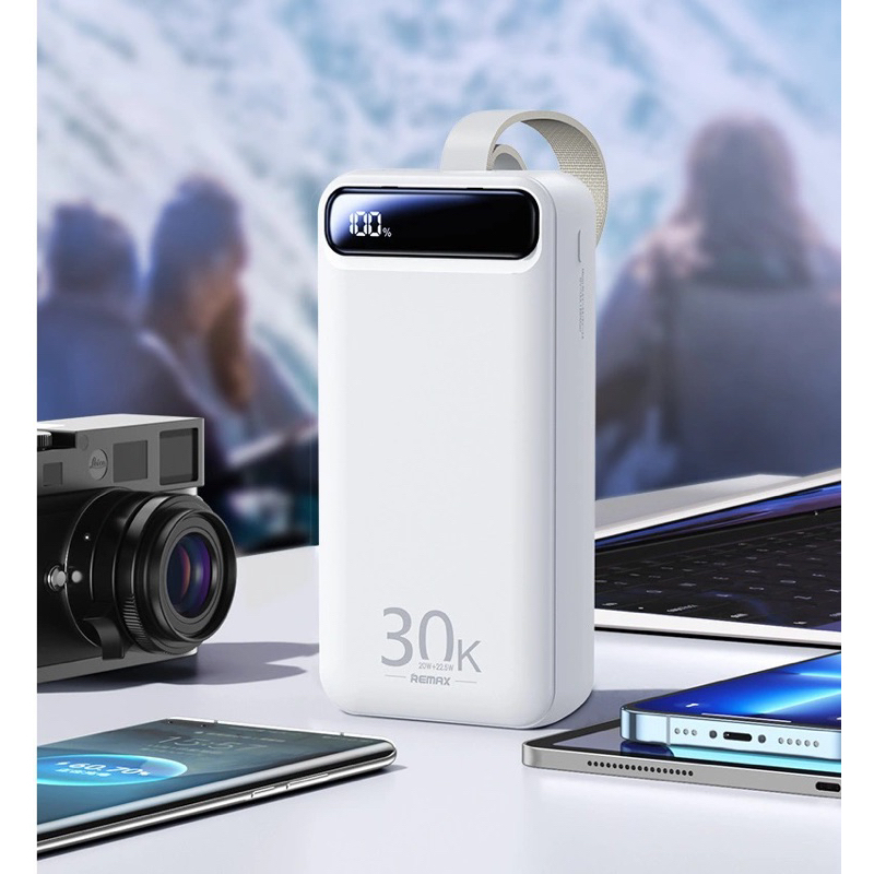 Pin sạc dự phòng Remax RPP-522 chính hãng, Pin trâu 30000mAh, Sạc nhanh 20W, Tích hợp 4 cổng sạc, Bảo hành 12 tháng