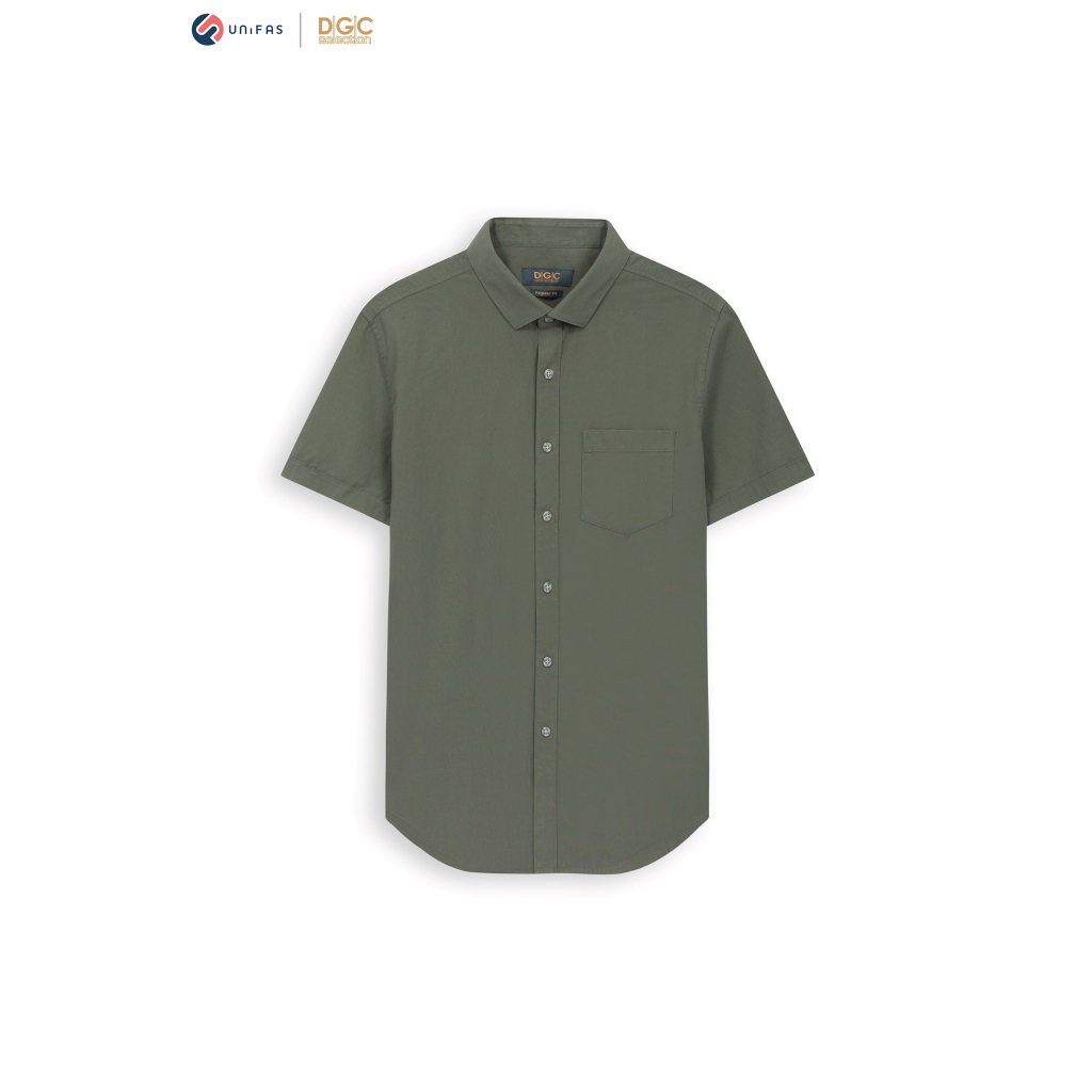 Áo sơ mi ngắn tay nam DGCs - vải Cotton thoáng mát, thấm hút mồ hôi - SASNBC34M.