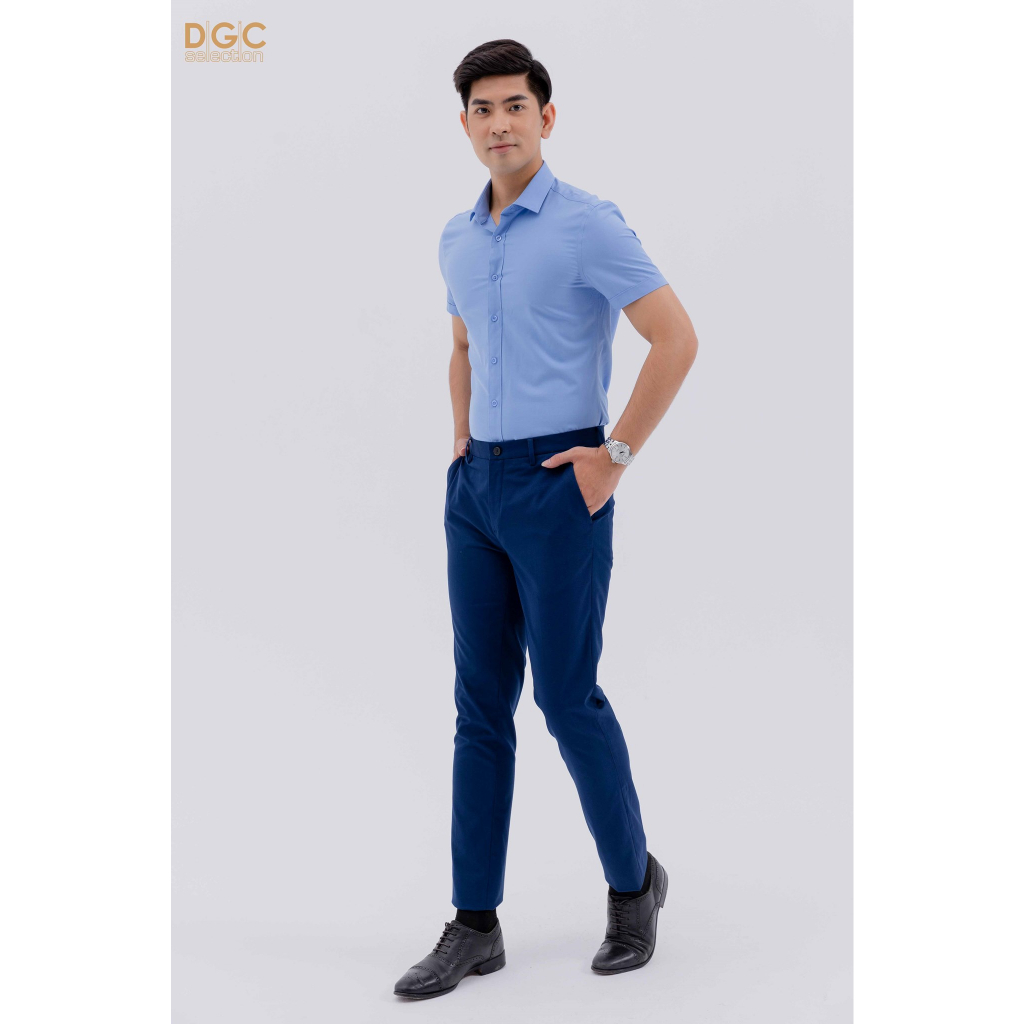 Áo sơ mi ngắn tay nam DGCs - vải bamboo,mềm mịn, thoáng mát, thấm hút mồ hôi - SASNBC72M.