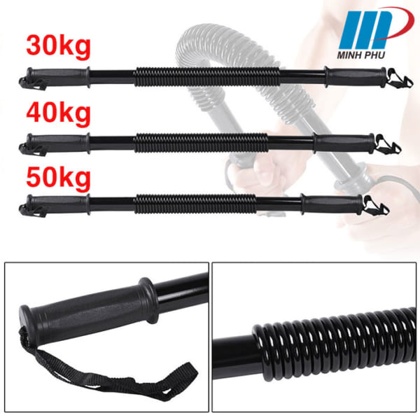Gậy Bẻ Lò Xo Ti Tan Lực Bẻ Từ 20KG Đến 50KG Tập Tay,Vai,Xô,Ngực Body YUNOZA Bảo Hành 12Tháng