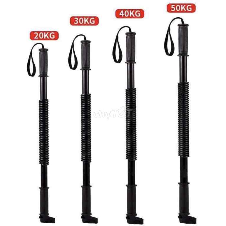 Gậy Bẻ Lò Xo Ti Tan Lực Bẻ Từ 20KG Đến 50KG Tập Tay,Vai,Xô,Ngực Body YUNOZA Bảo Hành 12Tháng