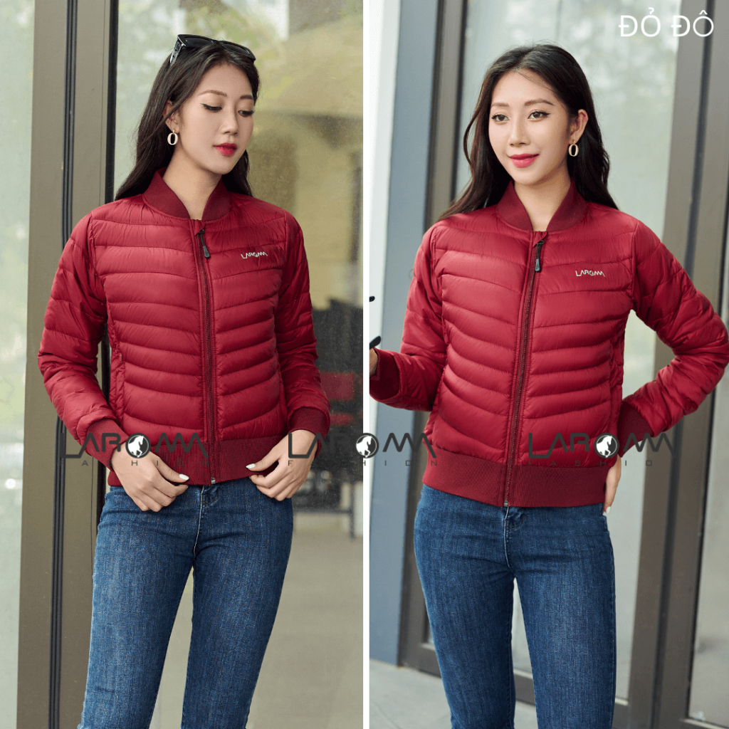 [Tặng Quần Giữ Nhiệt] Áo Phao Nữ Bomber LAROMA | Giữ Ấm - Siêu Nhẹ - Dáng Basic