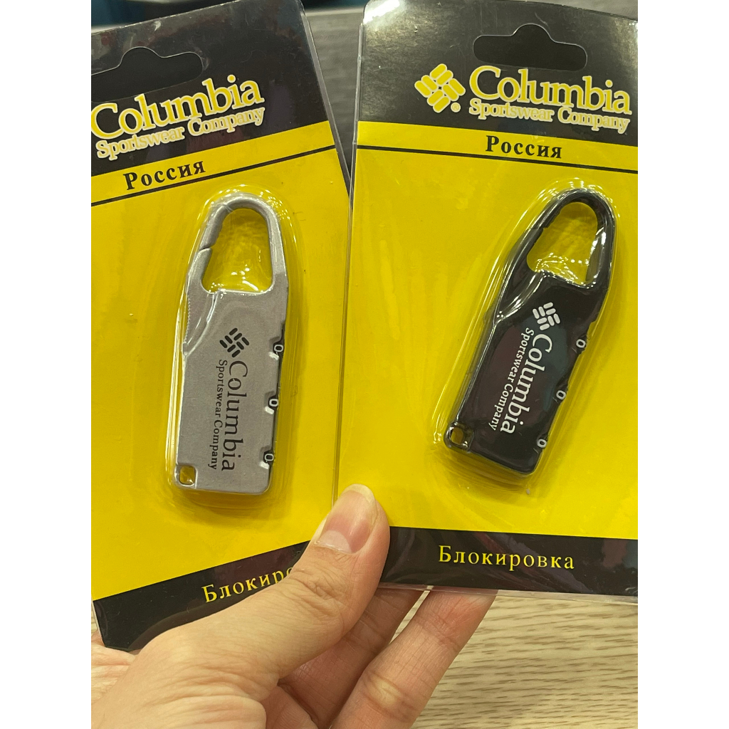 Khóa 3 số Columbia bằng thép không gỉ dùng khóa balo, vali, túi xách, hàng cao cấp.