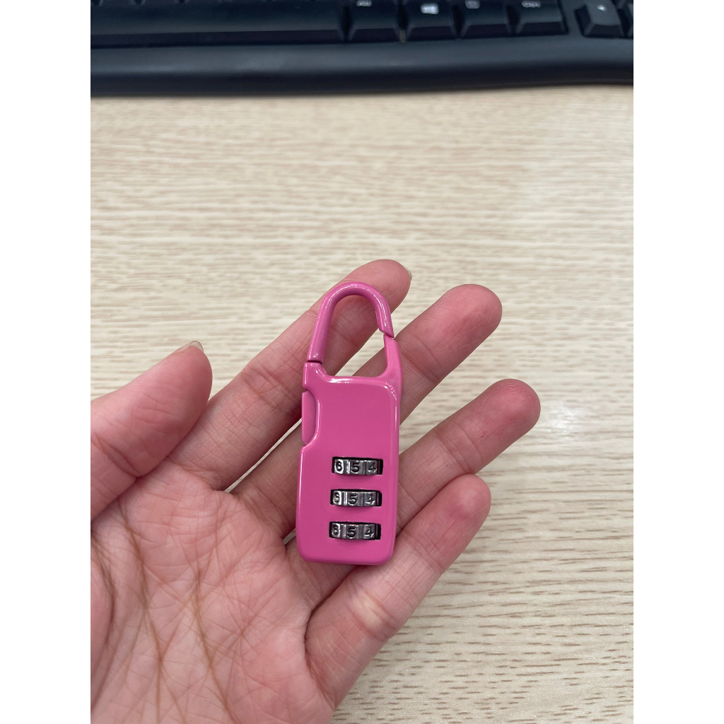 Ổ khóa 3 số hàng cao cấp dùng khóa hành lý du lịch Vali, balo, túi xách