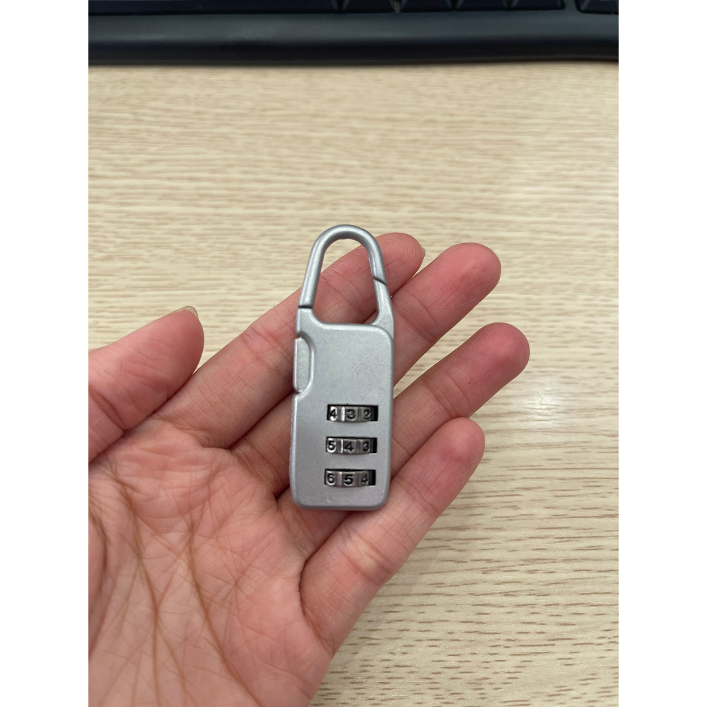 Ổ khóa 3 số hàng cao cấp dùng khóa hành lý du lịch Vali, balo, túi xách